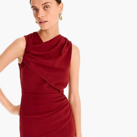 J.Crew | High Neck Drape Dress - Picture 3 of 6